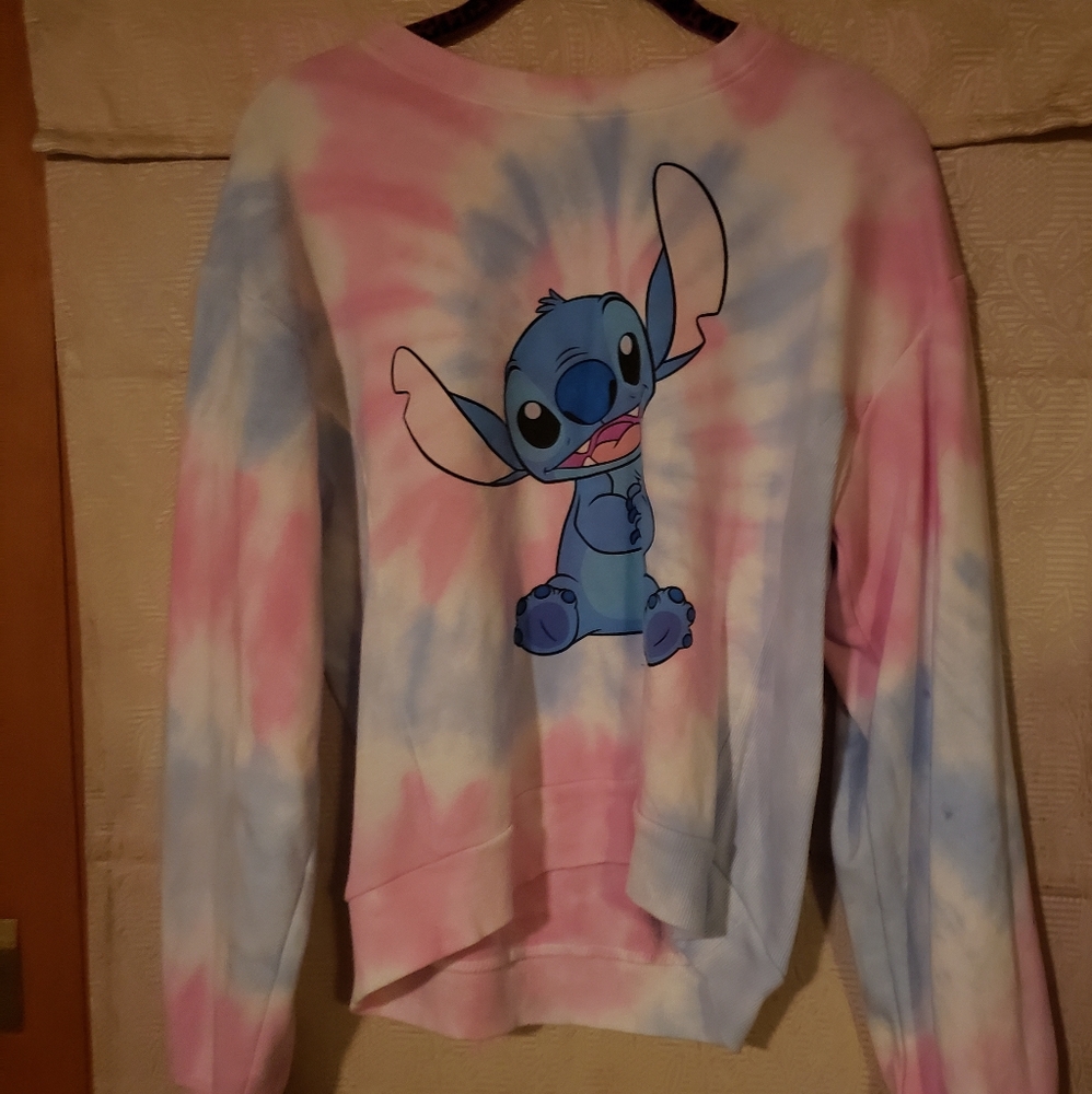 Tie dye stitch sweatshit